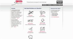 Desktop Screenshot of gekos.de