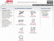 Tablet Screenshot of gekos.de